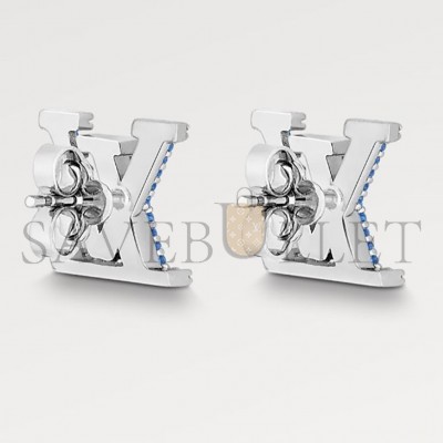 LOUIS VUITTON LV ICONIC AQUAMARINE EARRINGS M00987